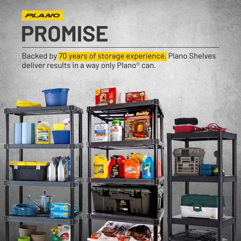 Plano 4-Shelf Plastic Storage Shelves